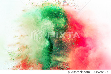 Abstract picture of colorful powder splash 73528323