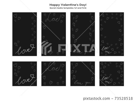 Love Valentine's day social media hand-drawn template. Editable square post frame with copy space. hand drawn simple minimalist design, trending doodle line Love Valentine's day social media hand-drawn template. Editable square post frame with copy space. hand drawn simple minimalist design, trending doodle line 73528518
