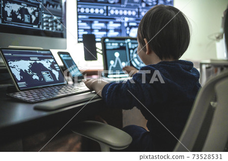Toddlers in the cyber world Toddlers in the cyber world 73528531