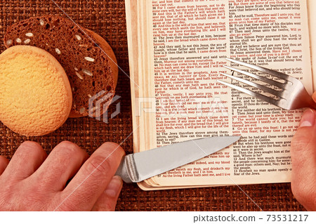 open bible spiritual bread food open bible spiritual bread food 73531217