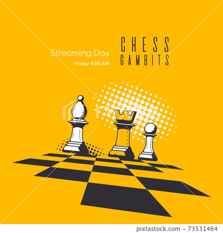 Modern Trendy Banner Template for Chess Streaming 73531464