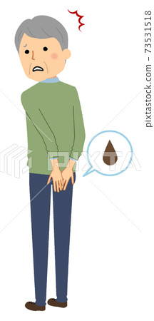 Incontinence elderly man 73531518
