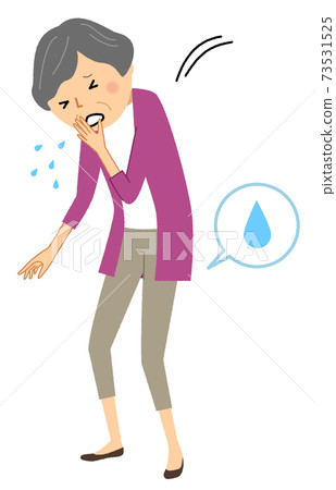 Incontinence elderly woman 73531525