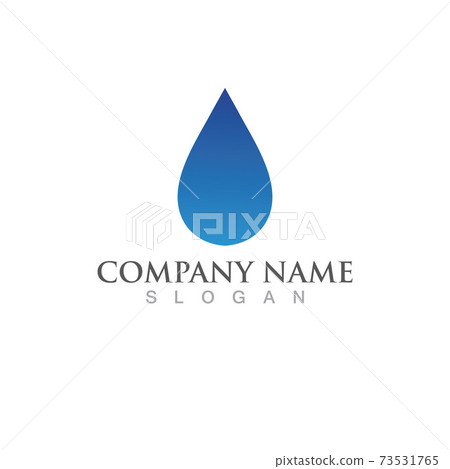 Water drop Logo Template vector 73531765
