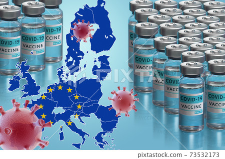 Vaccination campaign in European Union. 73532173