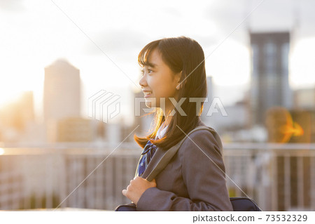 Schoolgirl in uniform Junior high school High school 73532329
