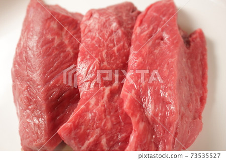 Japanese black beef peach thick slice for steak 73535527