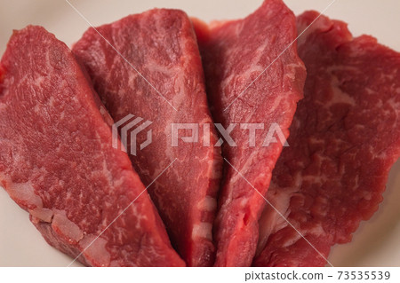 Japanese black beef peach thick slice for steak 73535539