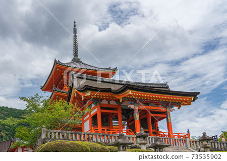 Kiyomizu dera temple, famous sightseeing landmark in Kyoto Japan 73535902