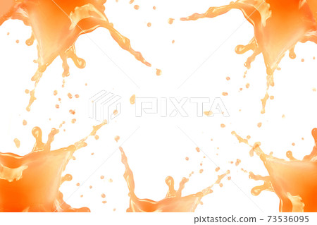 Juice splash concept. Color 73536095