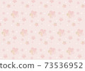 Transparent cherry blossom pattern 73536952