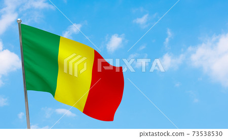Mali flag on pole 73538530