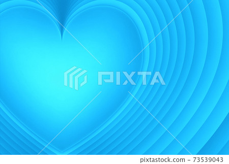 White Day Background Material Heart-shaped three-dimensional paper craft with a rough surface Light blue Other colors are available 73539043