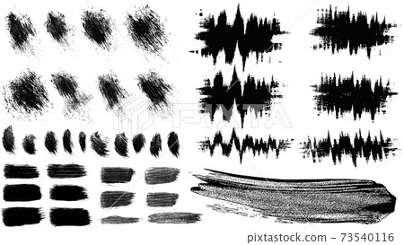 vector ink brush big set vector ink brush big set 73540116