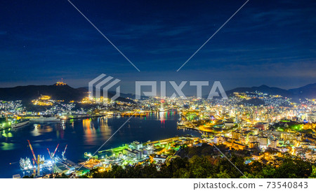 Night view of Nagasaki (Mt. Nabekan) Night view of Nagasaki (Mt. Nabekan) 73540843