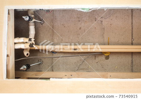 Plumbing work for built-in air conditioner Plumbing work for built-in air conditioner 73540915