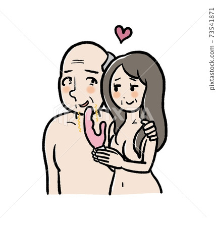 成人物品和年長夫婦的插圖 成人物品和年長夫婦的插圖 73541871