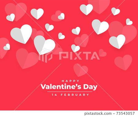 valentines day background in paper style design valentines day background in paper style design 73543057