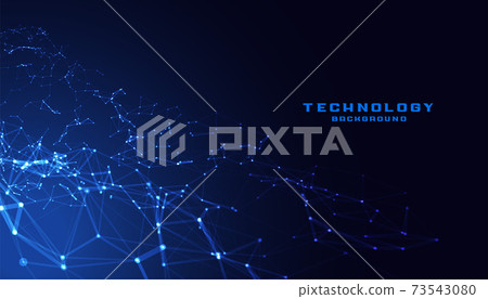 technology low poly mesh connection network background 73543080