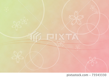 Graphic image with a cherry blossom motif 73543330