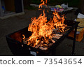Flame of barbecue 73543654