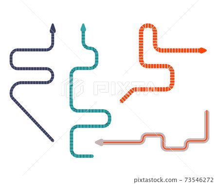 Caecilians Worm Like Tropic Amphibians Flat Icons Caecilians Worm Like Tropic Amphibians Flat Icons 73546272