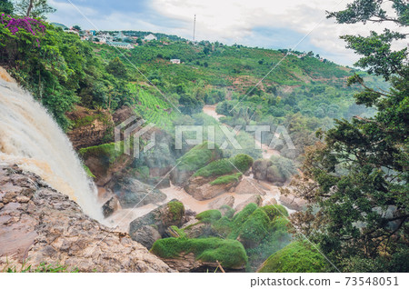 Majestic landscape of Elephant waterfall in summer at Lam Dong Province, Dalat, Vietnam Majestic landscape of Elephant waterfall in summer at Lam Dong Province, Dalat, Vietnam 73548051