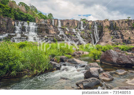 Amazing Pongour Waterfall is famous and most beautiful of fall in Vietnam. Not far from Dalat city estimate 45 Km. Dalat, Vietnam Amazing Pongour Waterfall is famous and most beautiful of fall in Vietnam. Not far from Dalat city estimate 45 Km. Dalat, Vietnam 73548053