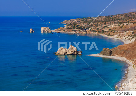 Aphrodite rock in Paphos Cyprus 73549295