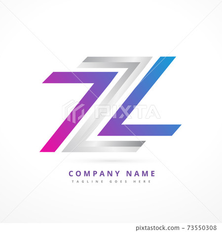 abstract letter logo design 73550308
