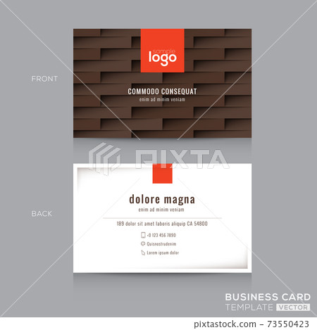 modern brown business card name card template modern brown business card name card template 73550423