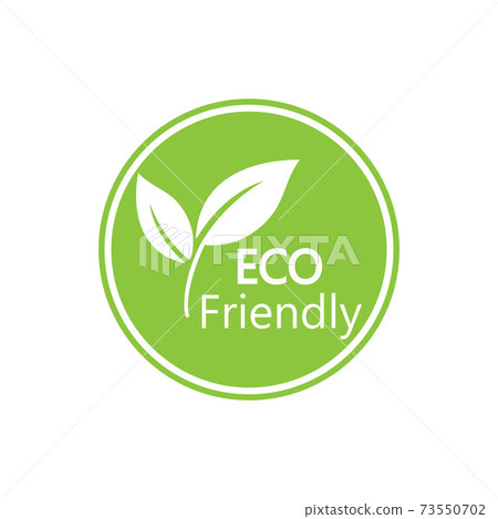 Eco icon. Eco friendly sign. Vector illustration, flat design. 73550702