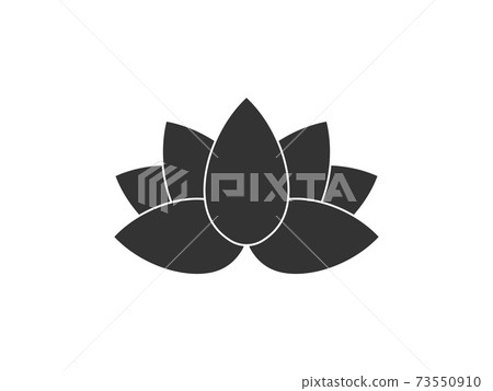 Flower, lotus icon. Vector illustration, flat design. Flower, lotus icon. Vector illustration, flat design. 73550910