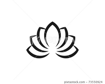 Flower, lotus icon. Vector illustration, flat design. Flower, lotus icon. Vector illustration, flat design. 73550924