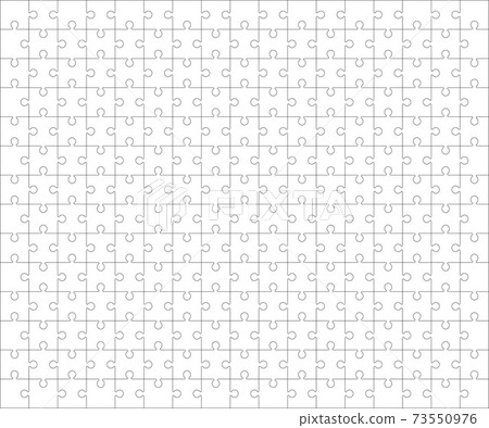 Jigsaw Puzzle grid template, blank. Vector illustration. Jigsaw Puzzle grid template, blank. Vector illustration. 73550976