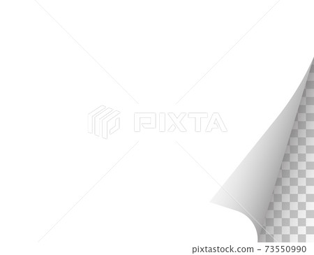 Paper with a curled edge. Vector illustration. 73550990