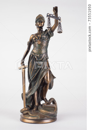 Lady Justice statue is the Greek ancient goddess 73551950