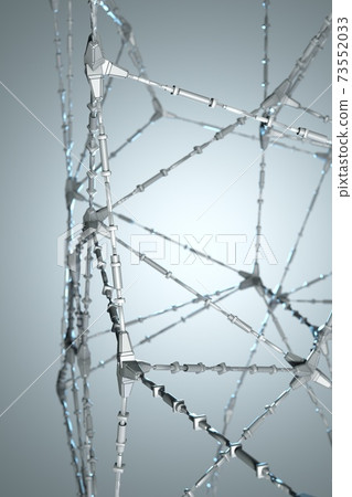 Futuristic abstract background. Neural network. Modern illustration. 3D 73552033