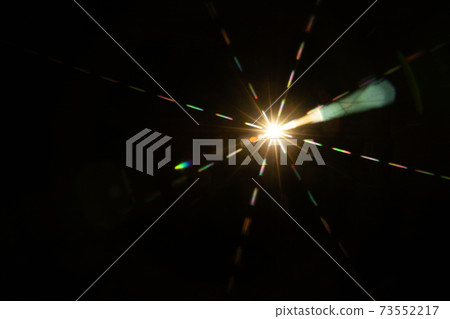 Abstract sun flare. The lens flare is subject to digital correction 73552217