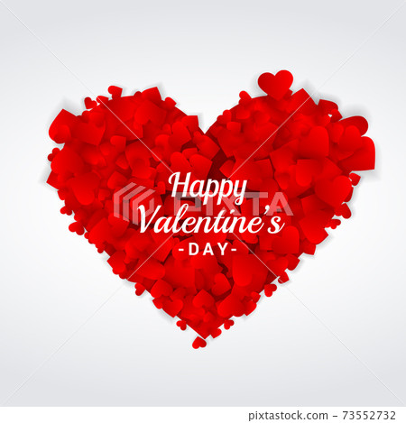 valentines day greeting heart 73552732