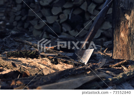 Firewood broken with an ax Firewood broken with an ax 73552840