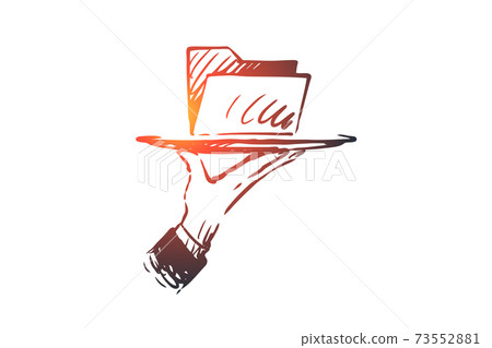 Data, digital, information, technology, analysis concept. Hand drawn isolated vector. Data, digital, information, technology, analysis concept. Hand drawn isolated vector. 73552881