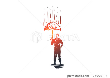 Reliability, safety, protect, safe, secure concept. Hand drawn isolated vector. Reliability, safety, protect, safe, secure concept. Hand drawn isolated vector. 73553195
