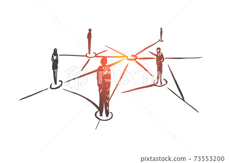 Networking, internet, connection, web, social concept. Hand drawn isolated vector. Networking, internet, connection, web, social concept. Hand drawn isolated vector. 73553200