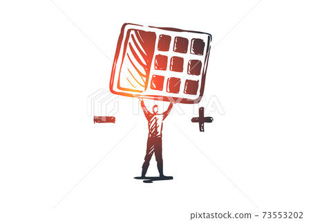Income statements, accounting, financial, balance concept. Hand drawn isolated vector. Income statements, accounting, financial, balance concept. Hand drawn isolated vector. 73553202