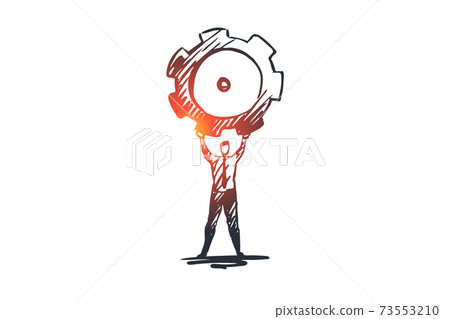 Expert, business, professional, advice, recommend concept. Hand drawn isolated vector. Expert, business, professional, advice, recommend concept. Hand drawn isolated vector. 73553210