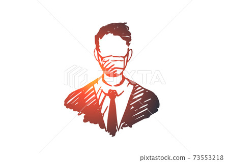Oxygen, mask, breathing, equipment, health concept. Hand drawn isolated vector. Oxygen, mask, breathing, equipment, health concept. Hand drawn isolated vector. 73553218