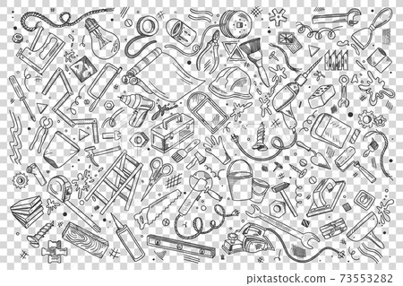 Repairs doodle set 73553282