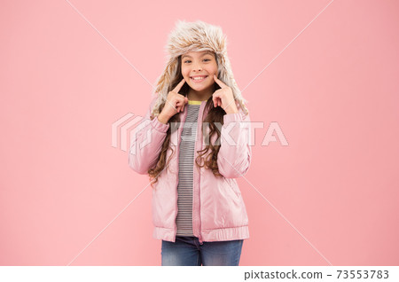 Wide sincere smile. Warm hat for cold weather. Faux fur Wide sincere smile. Warm hat for cold weather. Faux fur 73553783
