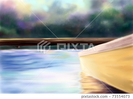 湖感自然背景 73554073